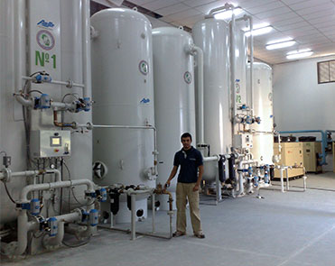 Hospital PSA oxygen gas generation system
